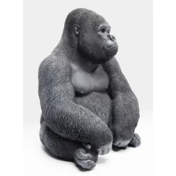 New Deko Objekt Monkey Gorilla Side Medium Schwarz Deko & Geschenkartikel