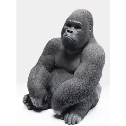 New Deko Objekt Monkey Gorilla Side Medium Schwarz Deko & Geschenkartikel
