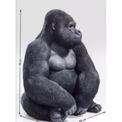 Discount Deko Objekt Monkey Gorilla Side Xl Schwarz Deko & Geschenkartikel
