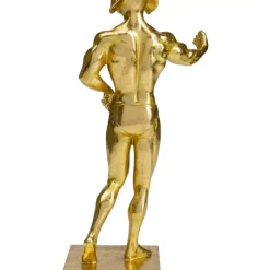 Best Deko Objekt Muscle Dog Gold Deko & Geschenkartikel