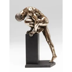 Hot Deko Objekt Nude Man Stand Bronze 35Cm Deko & Geschenkartikel