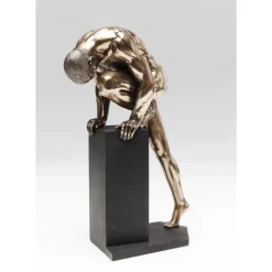 Hot Deko Objekt Nude Man Stand Bronze 35Cm Deko & Geschenkartikel