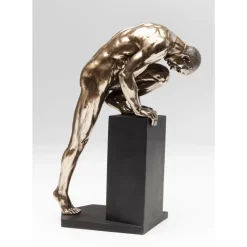 Hot Deko Objekt Nude Man Stand Bronze 35Cm Deko & Geschenkartikel