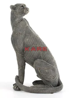 Clearance Deko Objekt Sitting Leopard Pearls 42 Deko & Geschenkartikel