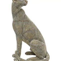 Clearance Deko Objekt Sitting Leopard Pearls 42 Deko & Geschenkartikel