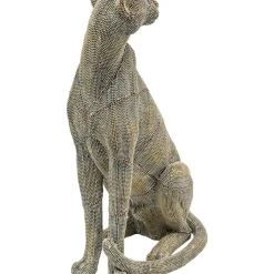 Clearance Deko Objekt Sitting Leopard Pearls 42 Deko & Geschenkartikel