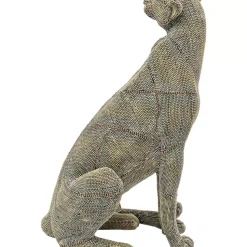 Clearance Deko Objekt Sitting Leopard Pearls 42 Deko & Geschenkartikel