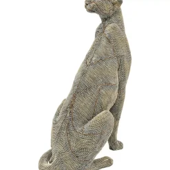 Clearance Deko Objekt Sitting Leopard Pearls 42 Deko & Geschenkartikel