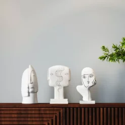 Outlet Deko Objekt Symmetric Face 28Cm Deko & Geschenkartikel