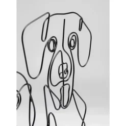 Online Deko Objekt Wire Dog Faces 38Cm Deko & Geschenkartikel