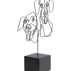 Online Deko Objekt Wire Dog Faces 38Cm Deko & Geschenkartikel
