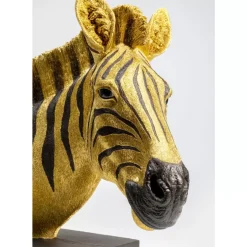Deko Objekt Zebra Gold Deko & Geschenkartikel