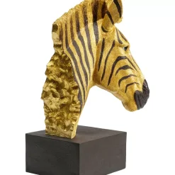 Deko Objekt Zebra Gold Deko & Geschenkartikel