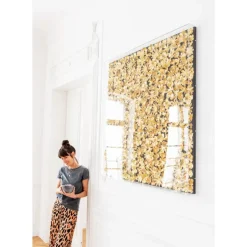 Outlet Deko Rahmen Gold Flower 120X120Cm Bilder