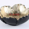 Best Deko Schale Flower Bloom Schwarz Gold O25Cm Deko & Geschenkartikel