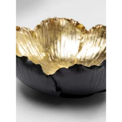 Best Deko Schale Flower Bloom Schwarz Gold O25Cm Deko & Geschenkartikel