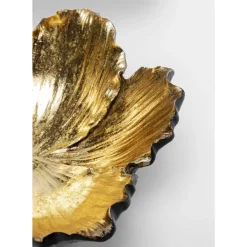 New Deko Schale Flower Bloom Schwarz Gold O20Cm Deko & Geschenkartikel