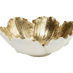 Outlet Deko Schale Flower Bloom Creme Gold O20Cm Deko & Geschenkartikel