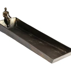Clearance Deko Schale Sitting Man 74X20Cm Deko & Geschenkartikel