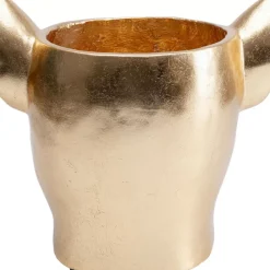 New Deko Ubertopf Bulldog Gold Aufbewahrung & Ordnung