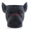 Outlet Deko Ubertopf Bulldog Schwarz Aufbewahrung & Ordnung