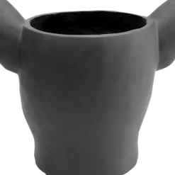 Outlet Deko Ubertopf Bulldog Schwarz Aufbewahrung & Ordnung