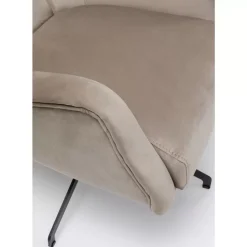 Discount Drehsessel Bellissima Velvet Beige Sessel