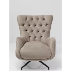 Discount Drehsessel Bellissima Velvet Beige Sessel