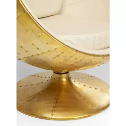 Outlet Drehsessel Eye Ball Messing Sessel