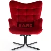Online Drehsessel Oscar Velvet Rot Sessel