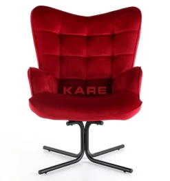 Online Drehsessel Oscar Velvet Rot Sessel