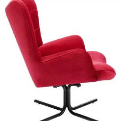 Online Drehsessel Oscar Velvet Rot Sessel