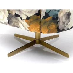 Online Drehsessel Peony Flower Gelb Sessel