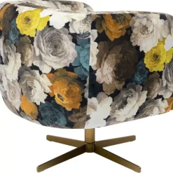 Online Drehsessel Peony Flower Gelb Sessel