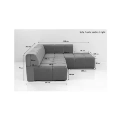 Outlet Ecksofa Belami Grau Rechts Sofas & Couches