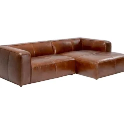 Outlet Ecksofa Cubetto Leder Braun Sofas & Couches