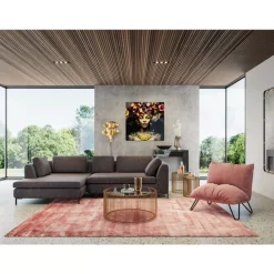 Outlet Ecksofa Gianni Dolce Dunkelgrau Links Sofas & Couches