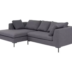 Outlet Ecksofa Gianni Dolce Dunkelgrau Links Sofas & Couches