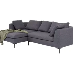 Outlet Ecksofa Gianni Dolce Dunkelgrau Links Sofas & Couches