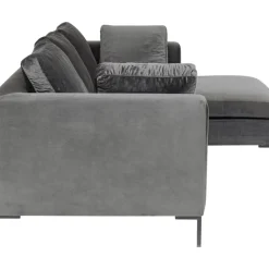 Sale Ecksofa Gianni Small Velvet Grau Rechts Sofas & Couches