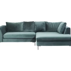Best Ecksofa Gianni Velvet Dunkelgrun Rechts Schwarz Sofas & Couches