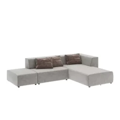 Outlet Ecksofa Infinity Vegas Grau 337Cm Sofas & Couches
