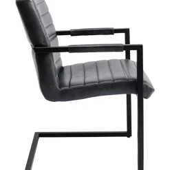 New Freischwinger Lola Leder Grau Stühle