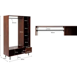 Outlet Garderobenschrank Ravello 185X120 Kleinmöbel & Sonstiges