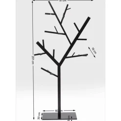 Outlet Garderobenstander Technical Tree Schwarz Kleinmöbel & Sonstiges