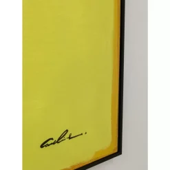 New Gerahmtes Bild Abstract Shapes Gelb 113X113Cm Bilder