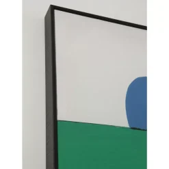 New Gerahmtes Bild Abstract Shapes Grun 73X143Cm Bilder