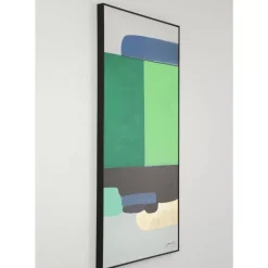 New Gerahmtes Bild Abstract Shapes Grun 73X143Cm Bilder