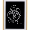New Gerahmtes Bild Faccia Arte Woman 60X80Cm Bilder