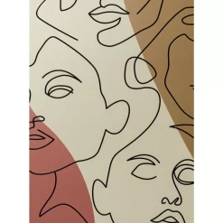 Best Gerahmtes Bild Faccia Arte Tri Colore 90X120Cm Bilder